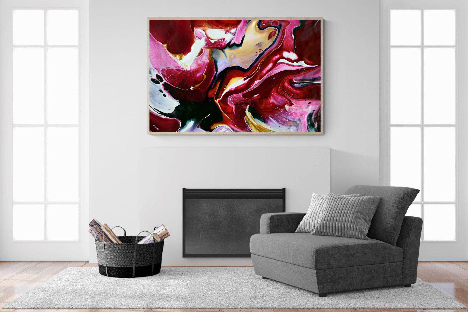 Crimson-Wall_Art-150 x 100cm-Mounted Canvas-Wood-Pixalot