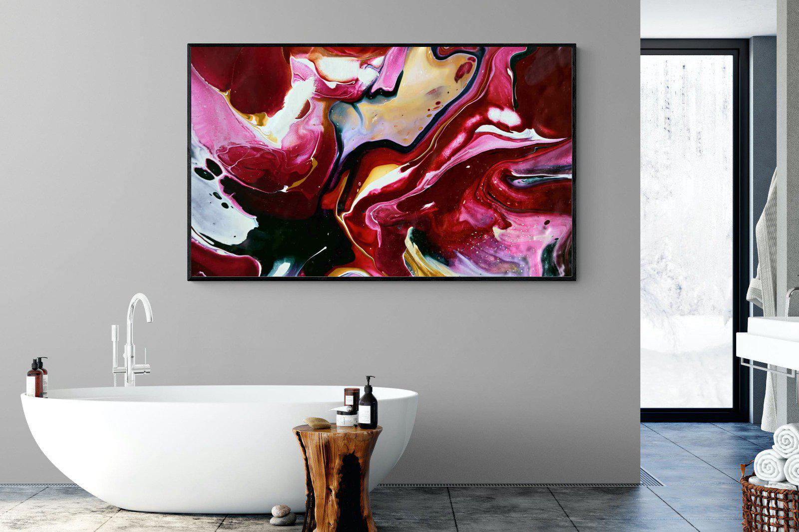 Crimson-Wall_Art-180 x 110cm-Mounted Canvas-Black-Pixalot