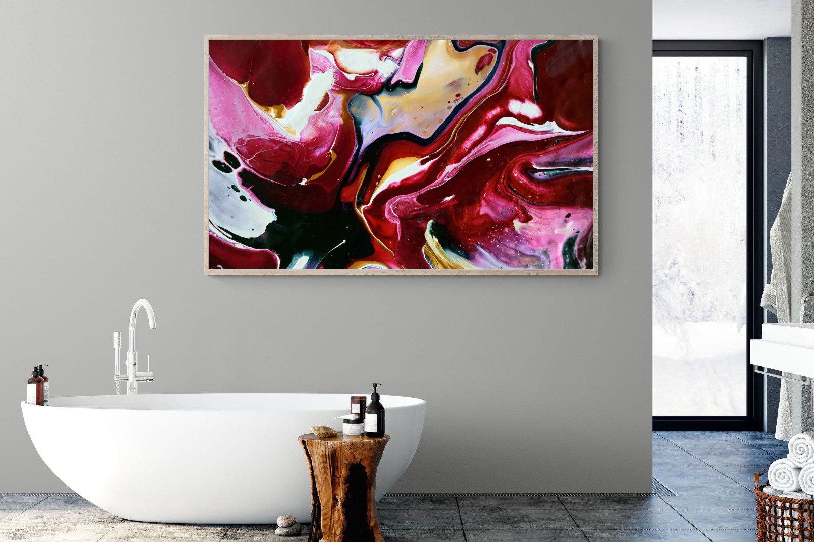 Crimson-Wall_Art-180 x 110cm-Mounted Canvas-Wood-Pixalot