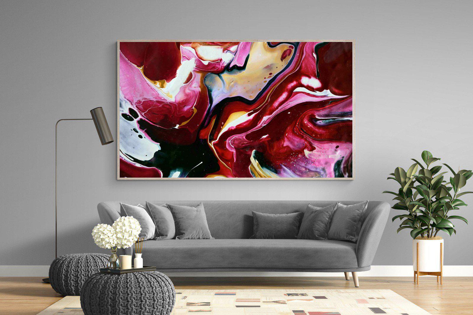 Crimson-Wall_Art-220 x 130cm-Mounted Canvas-Wood-Pixalot