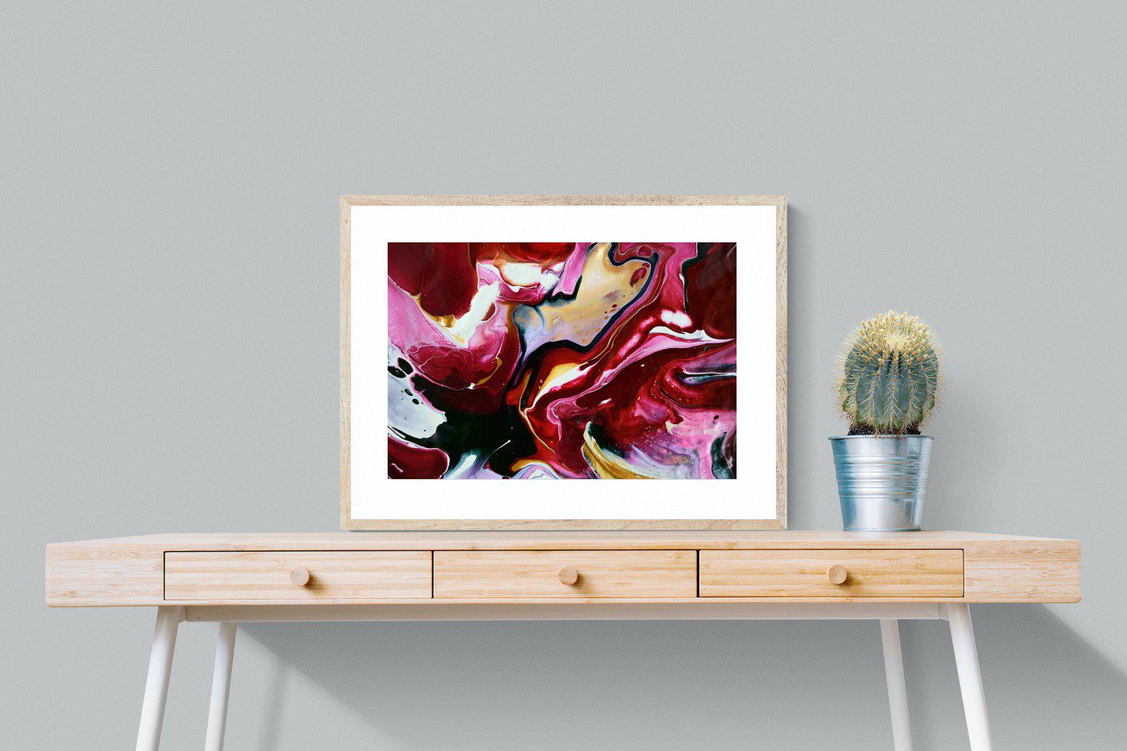 Crimson-Wall_Art-80 x 60cm-Framed Print-Wood-Pixalot