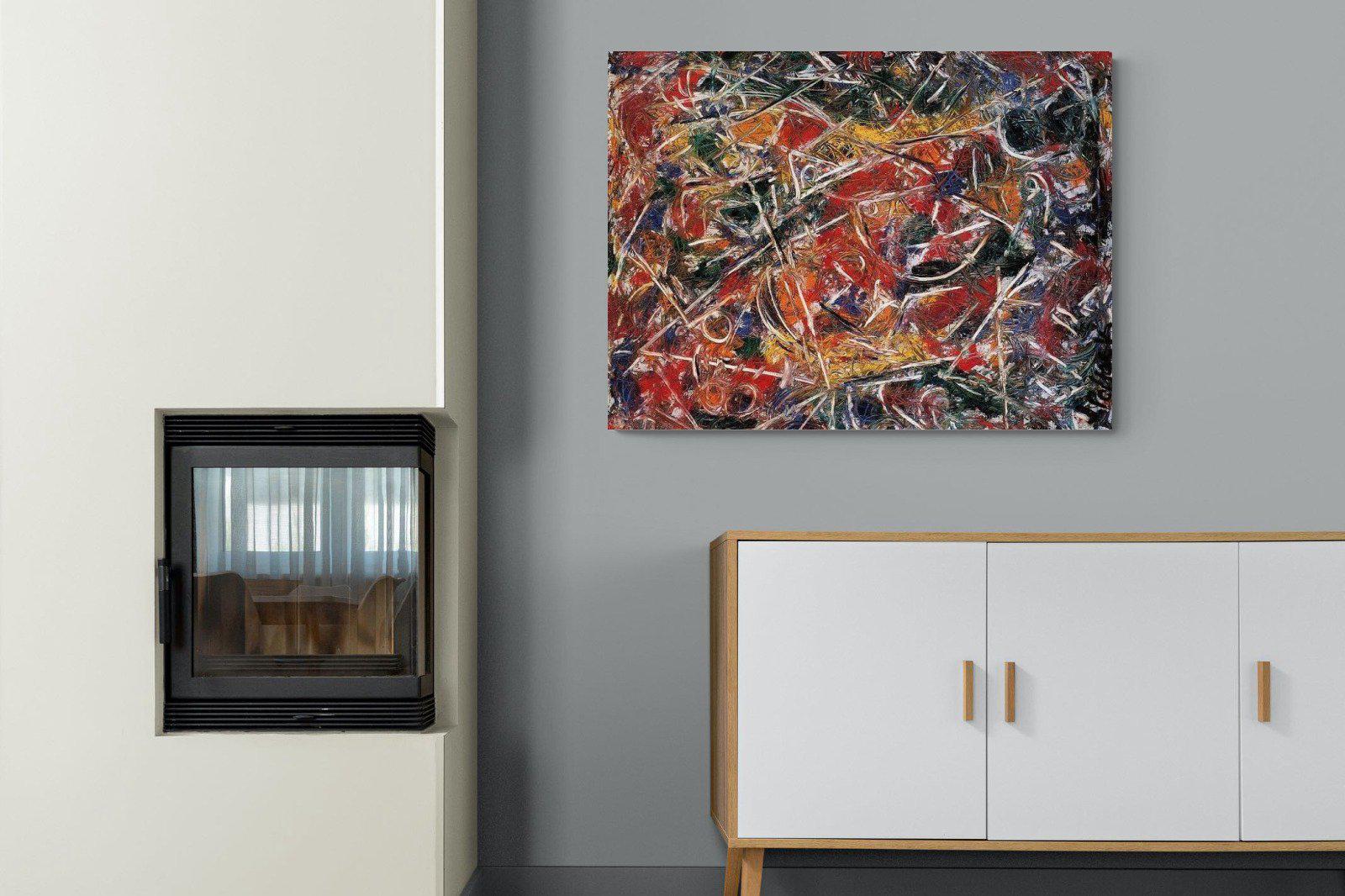 Croaking Movement-Wall_Art-100 x 75cm-Mounted Canvas-No Frame-Pixalot