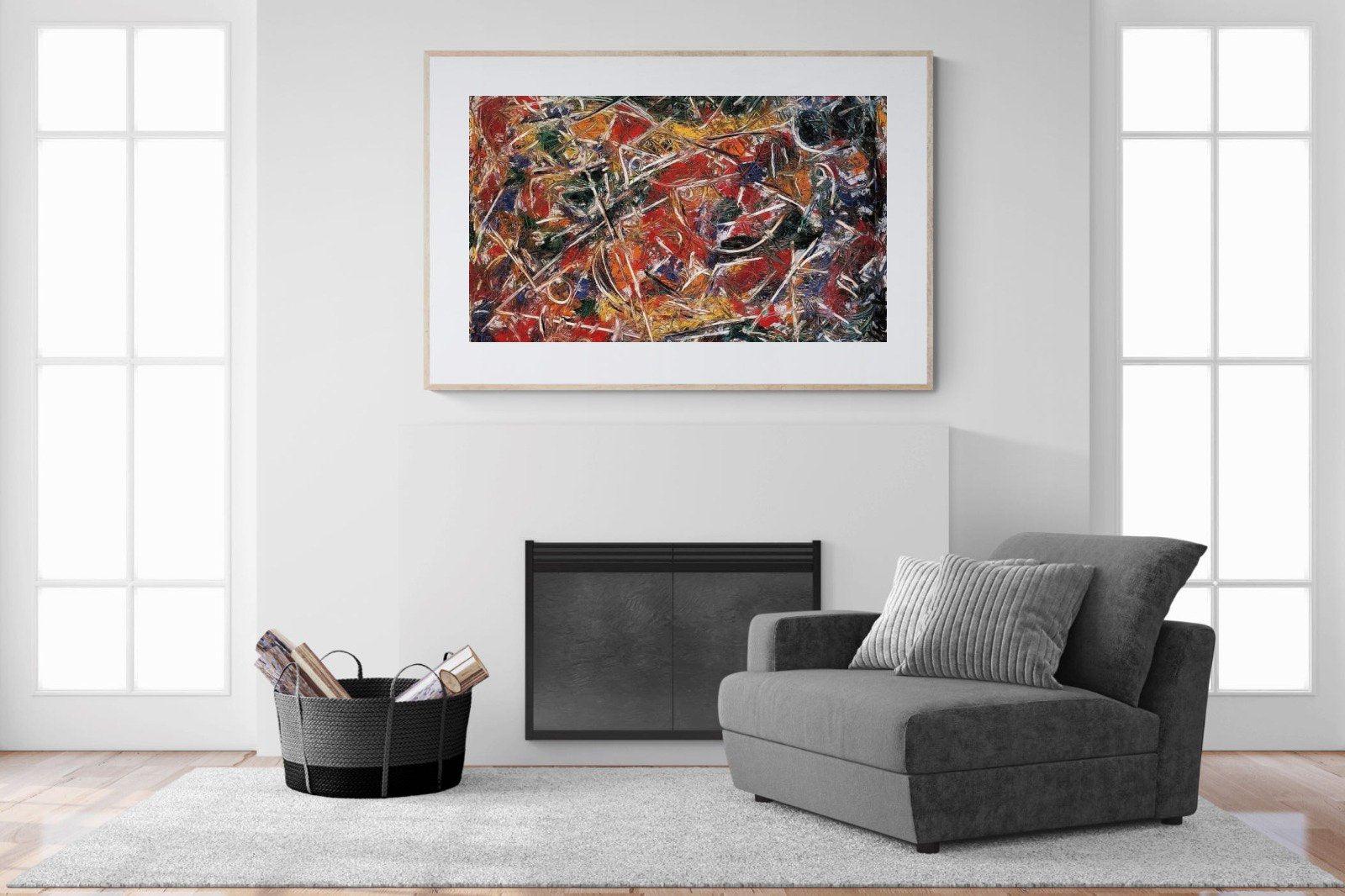 Croaking Movement-Wall_Art-150 x 100cm-Framed Print-Wood-Pixalot