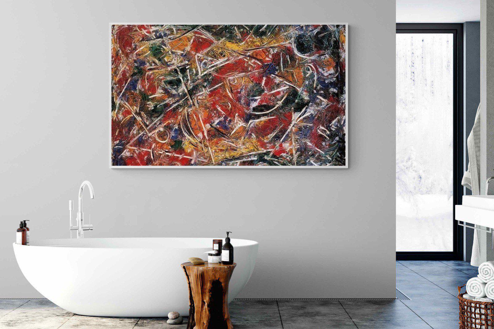 Croaking Movement-Wall_Art-180 x 110cm-Mounted Canvas-White-Pixalot