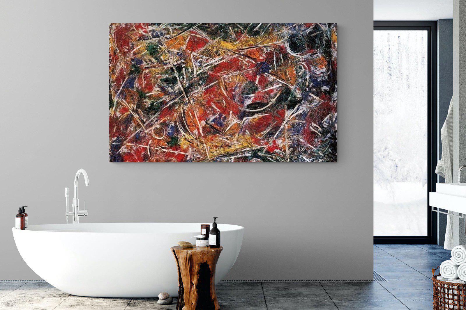 Croaking Movement-Wall_Art-180 x 110cm-Mounted Canvas-No Frame-Pixalot