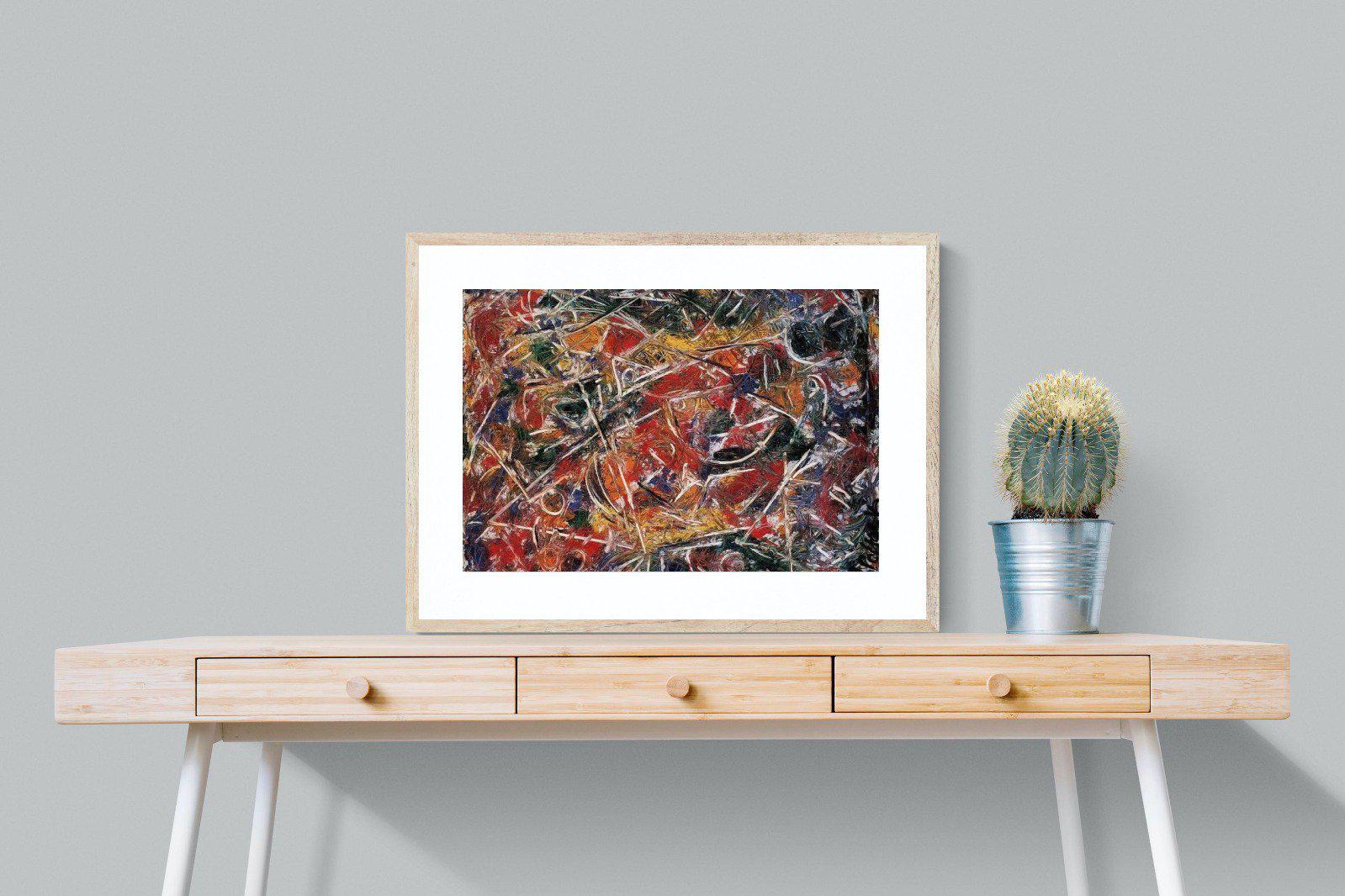 Croaking Movement-Wall_Art-80 x 60cm-Framed Print-Wood-Pixalot