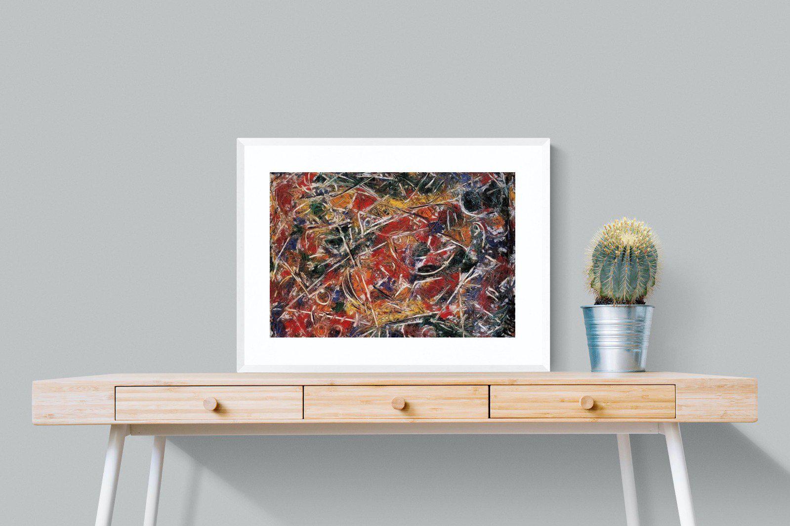 Croaking Movement-Wall_Art-80 x 60cm-Framed Print-White-Pixalot