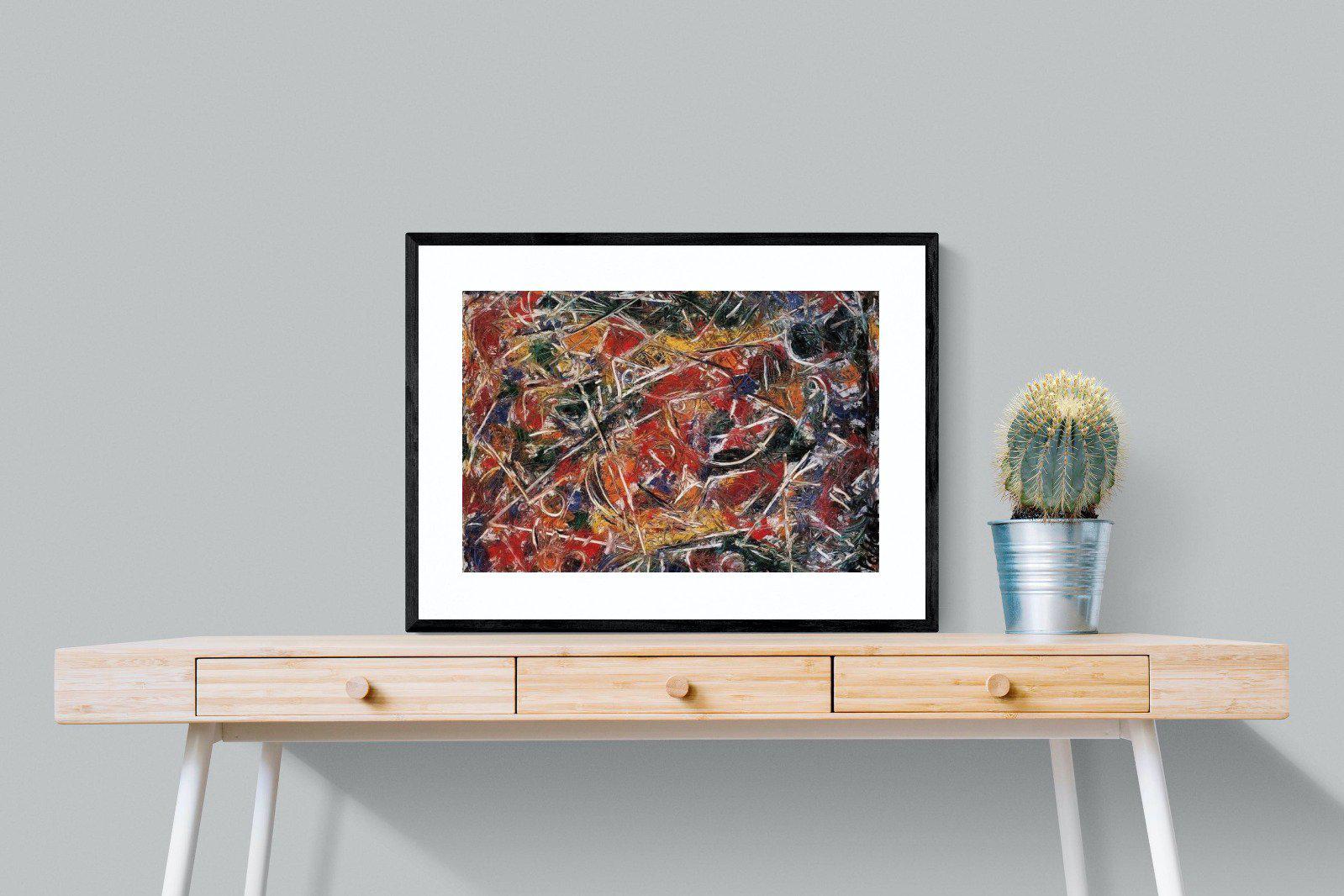 Croaking Movement-Wall_Art-80 x 60cm-Framed Print-Black-Pixalot