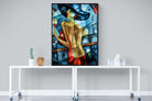 Cubist Couture-Wall_Art-90 x 120cm-Mounted Canvas-Black-Pixalot