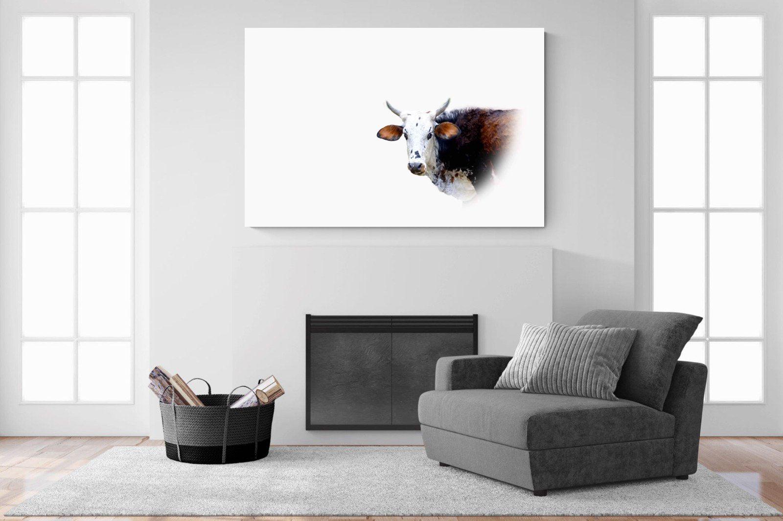 Curious Nguni-Wall_Art-150 x 100cm-Mounted Canvas-No Frame-Pixalot