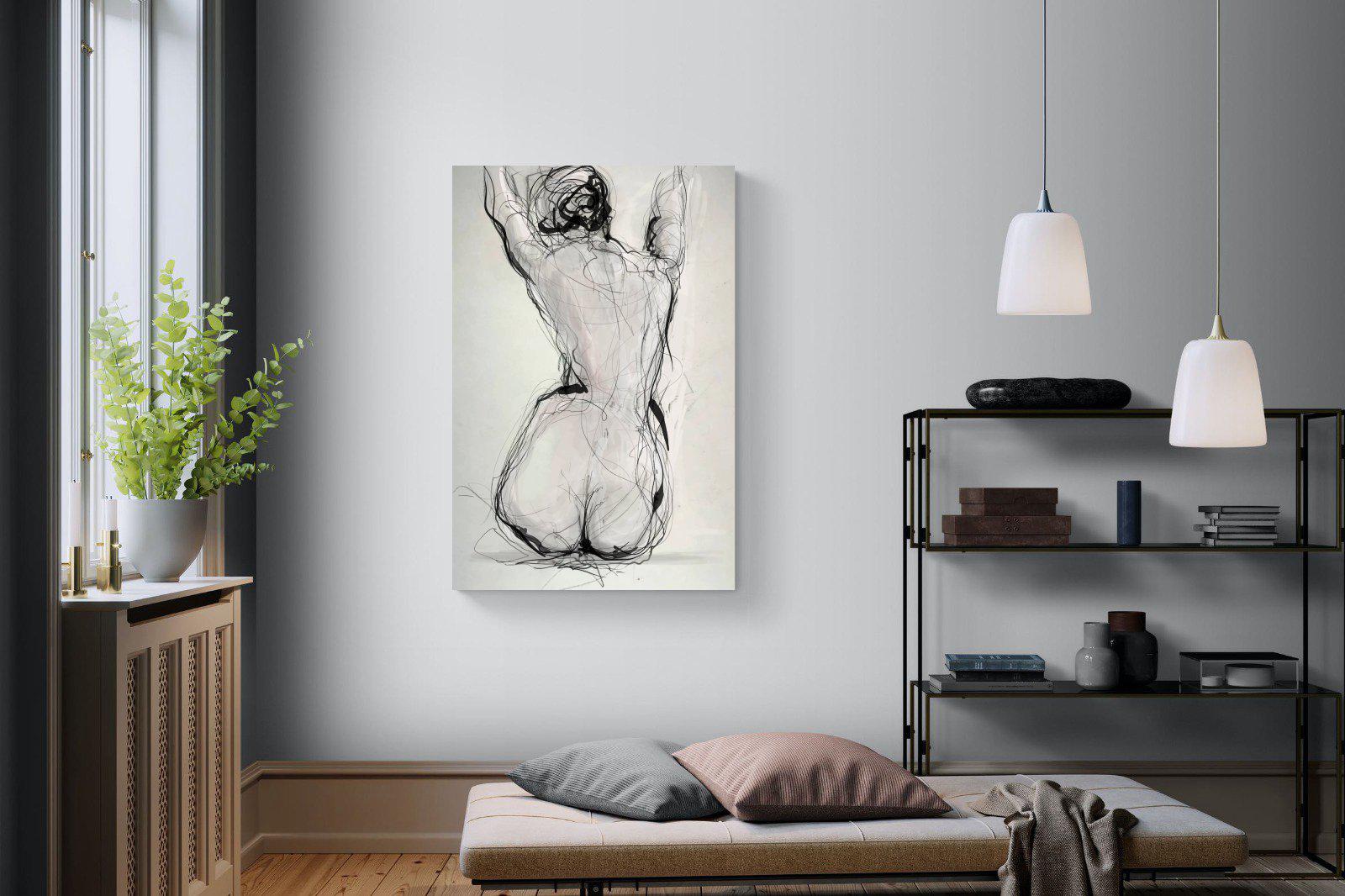 Curvy-Wall_Art-100 x 150cm-Mounted Canvas-No Frame-Pixalot