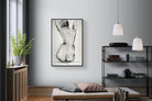Curvy-Wall_Art-100 x 150cm-Mounted Canvas-Black-Pixalot