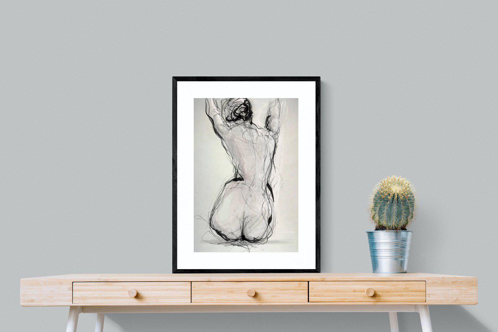 Curvy-Wall_Art-60 x 80cm-Framed Print-Black-Pixalot