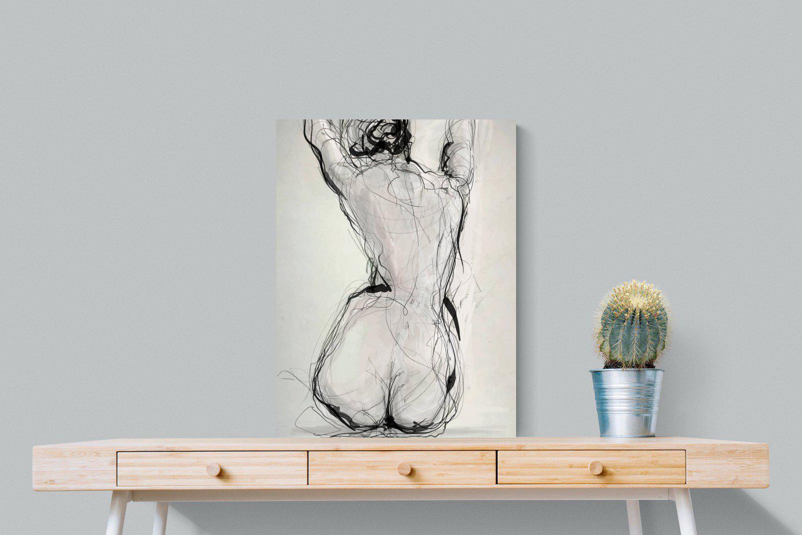 Curvy-Wall_Art-60 x 80cm-Mounted Canvas-No Frame-Pixalot