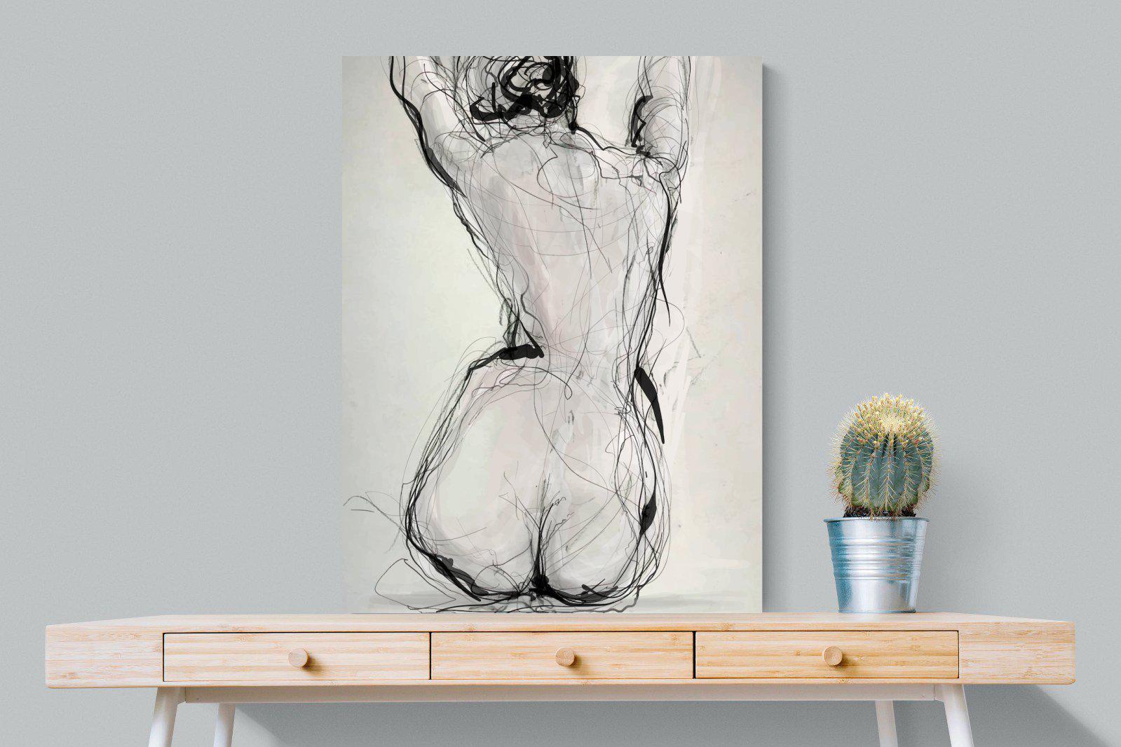 Curvy-Wall_Art-75 x 100cm-Mounted Canvas-No Frame-Pixalot