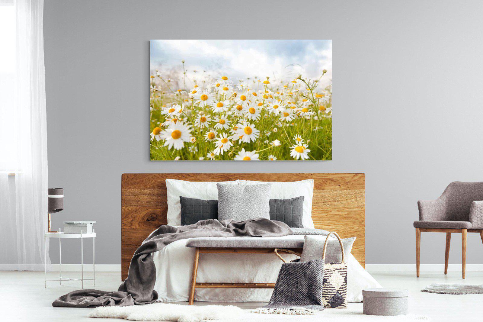 Daisies-Wall_Art-150 x 100cm-Mounted Canvas-No Frame-Pixalot