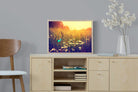 Daisy Flutter-Wall_Art-60 x 45cm-Mounted Canvas-Wood-Pixalot
