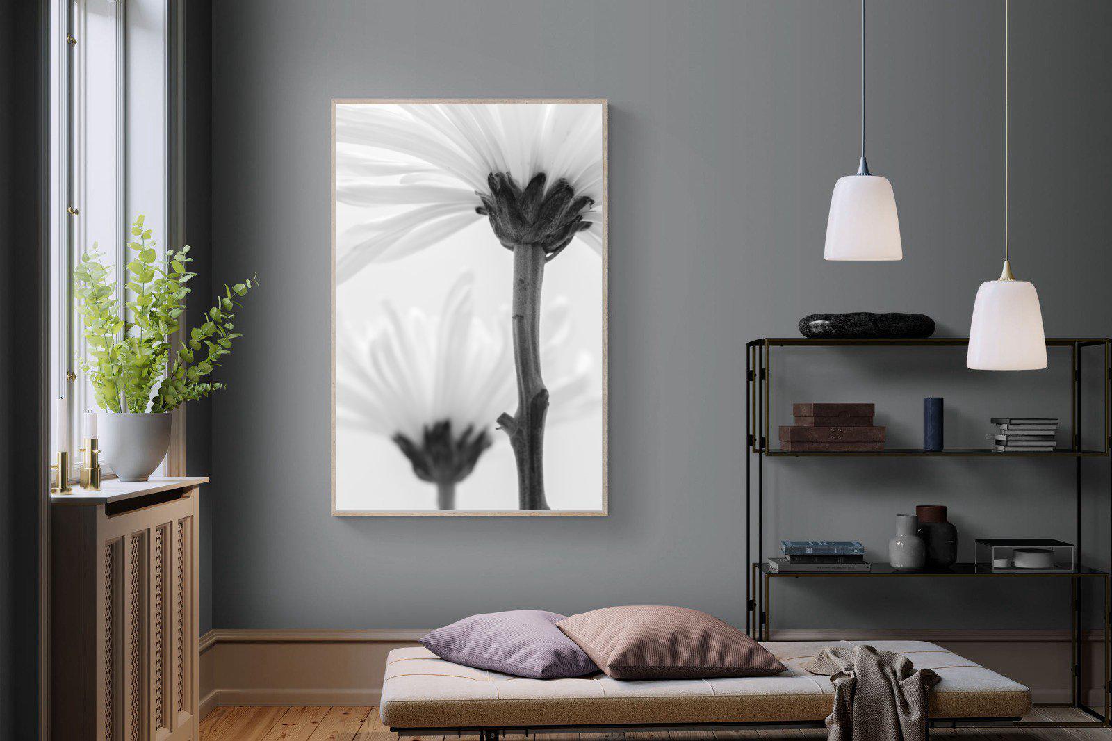 Daisy Stem-Wall_Art-120 x 180cm-Mounted Canvas-Wood-Pixalot