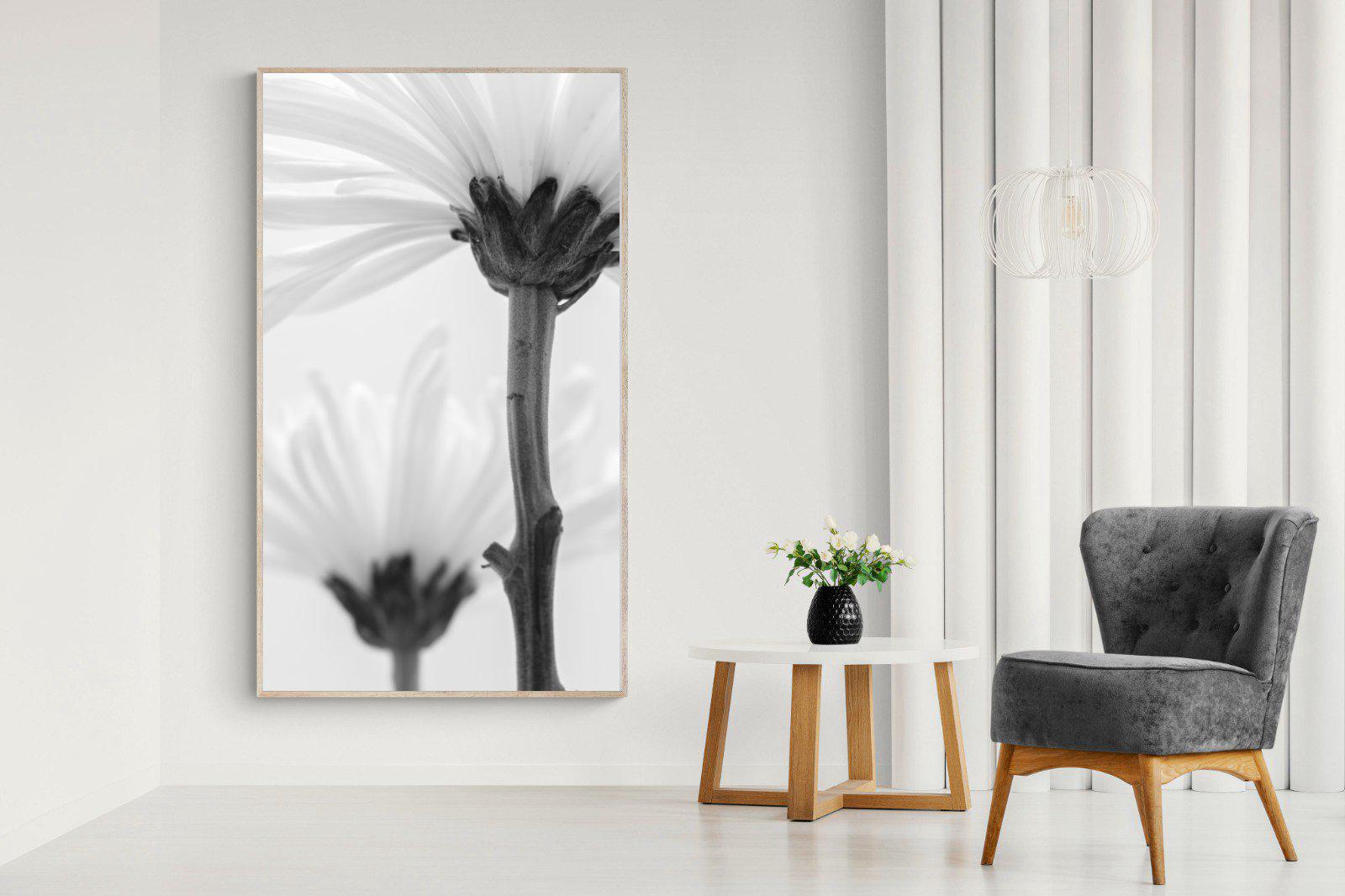 Daisy Stem-Wall_Art-130 x 220cm-Mounted Canvas-Wood-Pixalot