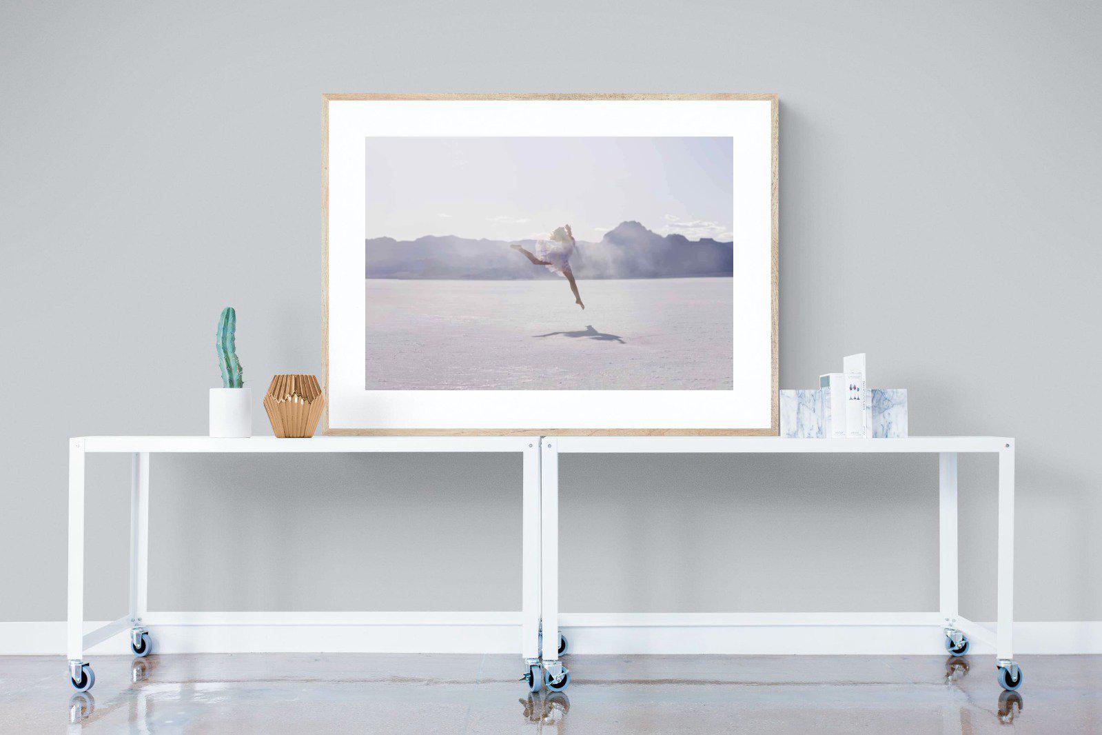 Dancing in the Desert-Wall_Art-120 x 90cm-Framed Print-Wood-Pixalot