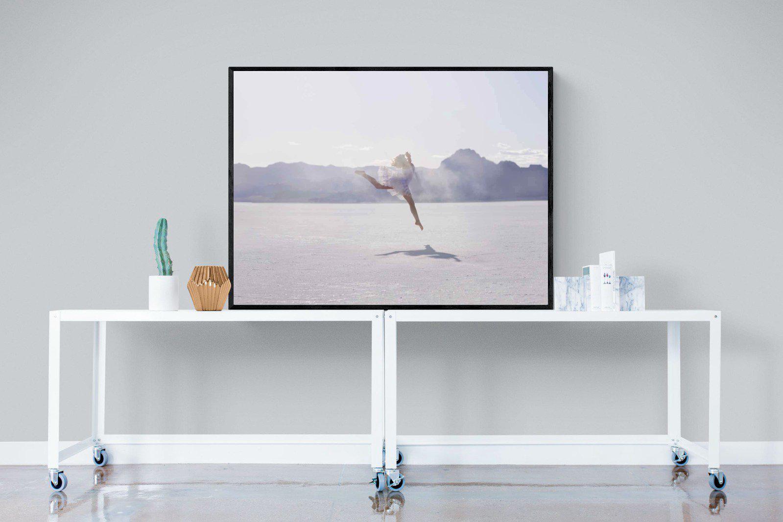 Dancing in the Desert-Wall_Art-120 x 90cm-Mounted Canvas-Black-Pixalot