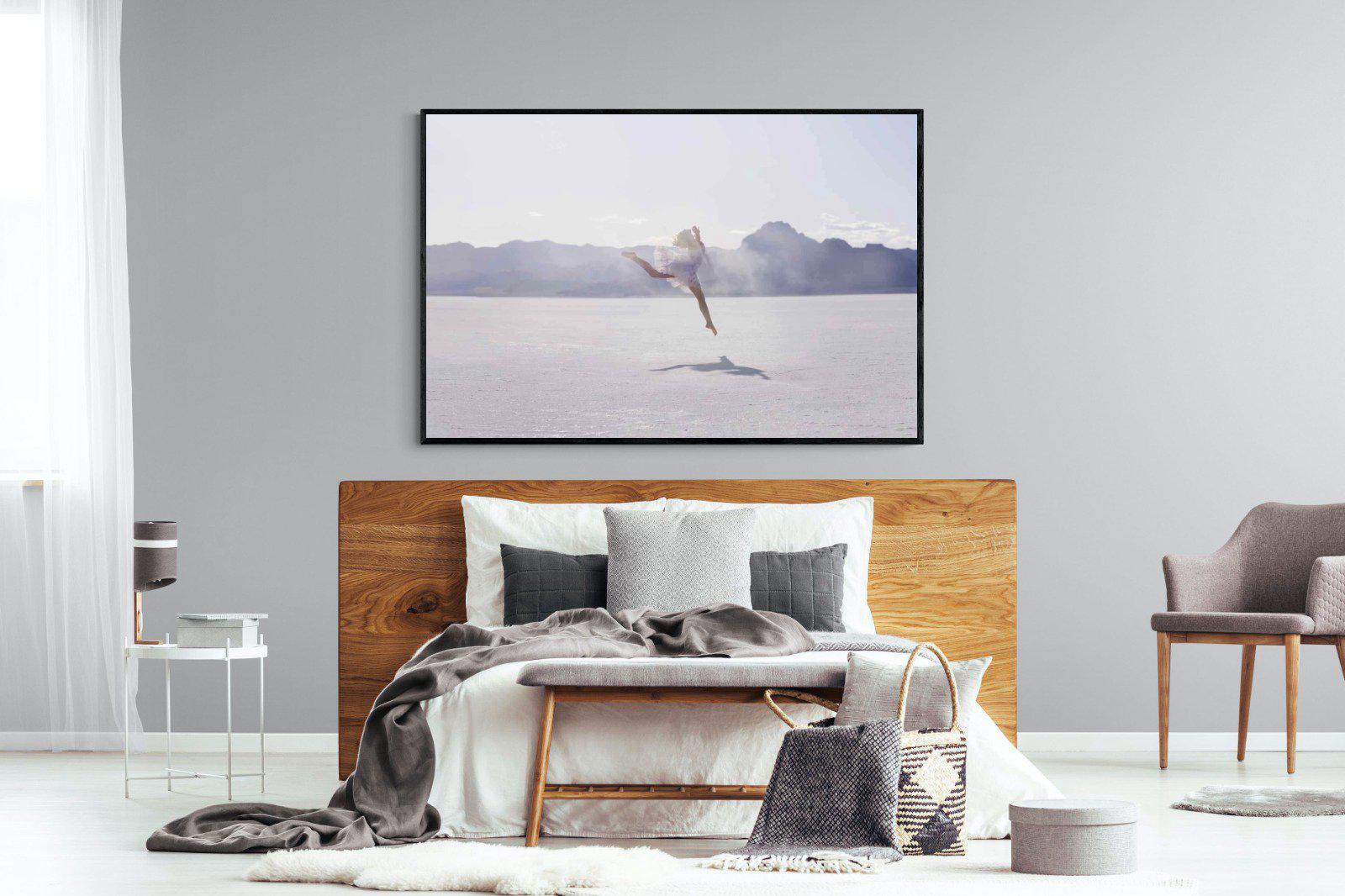 Dancing in the Desert-Wall_Art-150 x 100cm-Mounted Canvas-Black-Pixalot