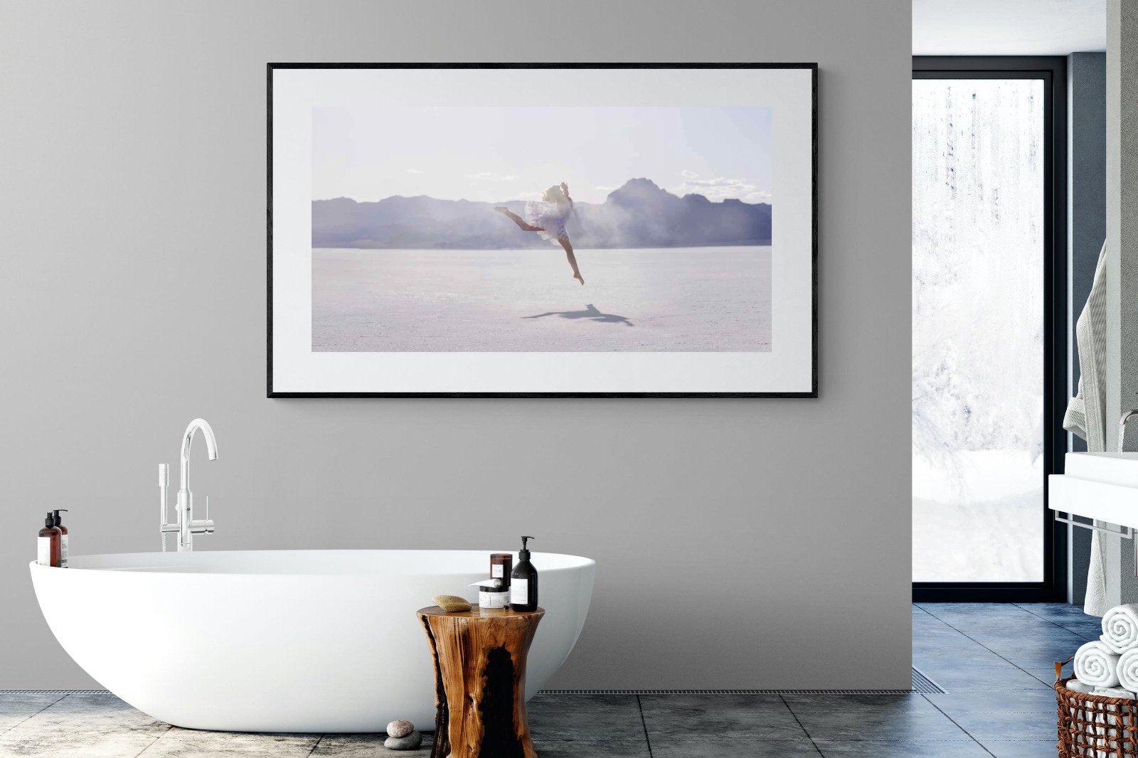 Dancing in the Desert-Wall_Art-180 x 110cm-Framed Print-Black-Pixalot