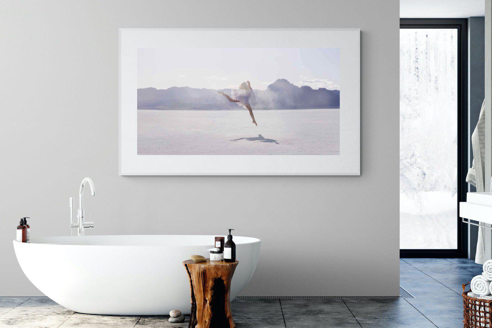 Dancing in the Desert-Wall_Art-180 x 110cm-Framed Print-White-Pixalot