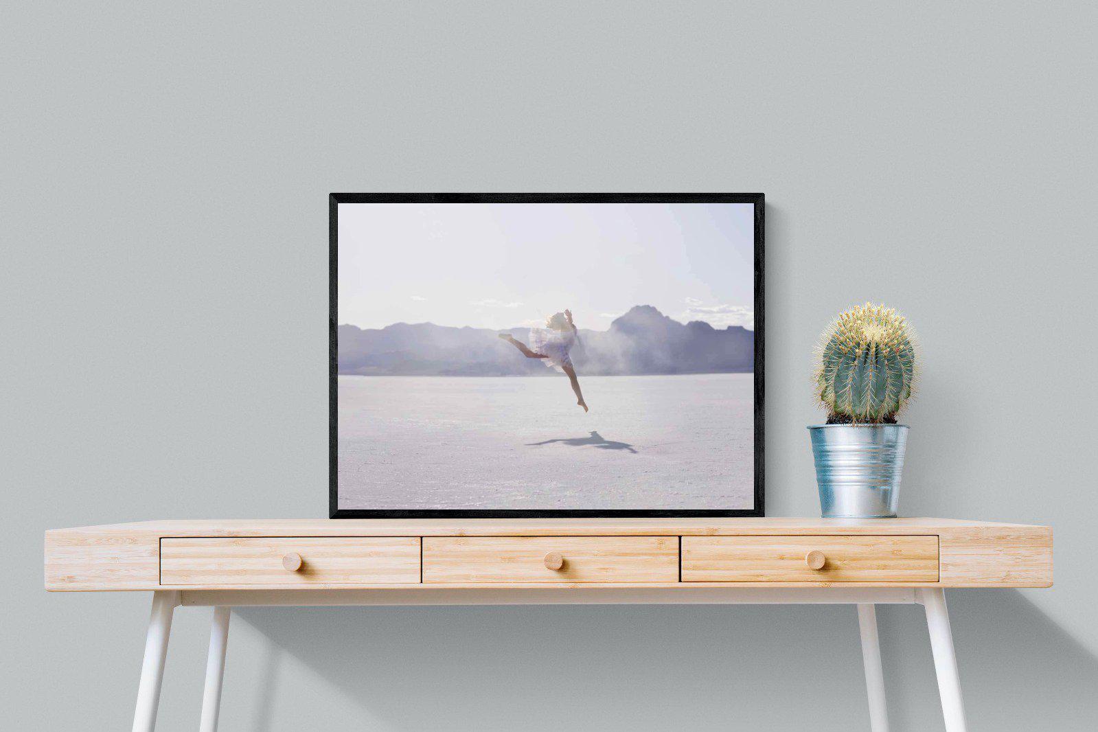 Dancing in the Desert-Wall_Art-80 x 60cm-Mounted Canvas-Black-Pixalot