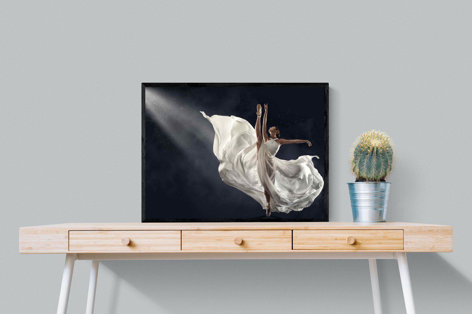 Dancing in the Spotlight-Wall_Art-80 x 60cm-Mounted Canvas-Black-Pixalot