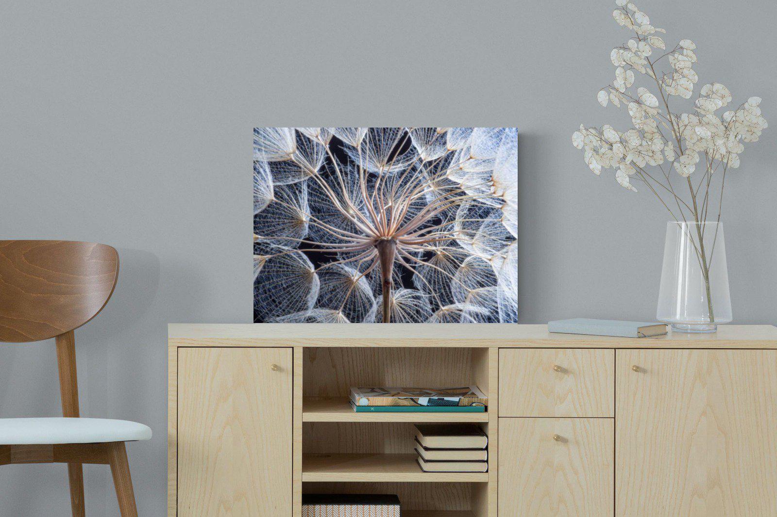 Dandelion Close Up-Wall_Art-60 x 45cm-Mounted Canvas-No Frame-Pixalot