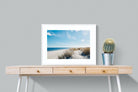 Danish Coastline-Wall_Art-80 x 60cm-Framed Print-White-Pixalot