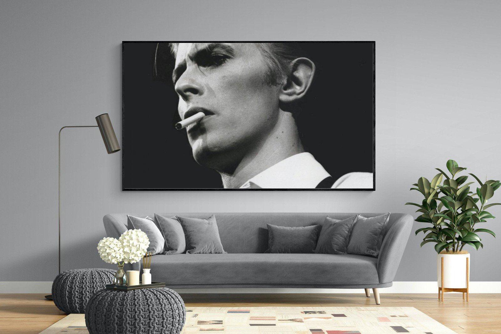 David Bowie-Wall_Art-220 x 130cm-Mounted Canvas-Black-Pixalot