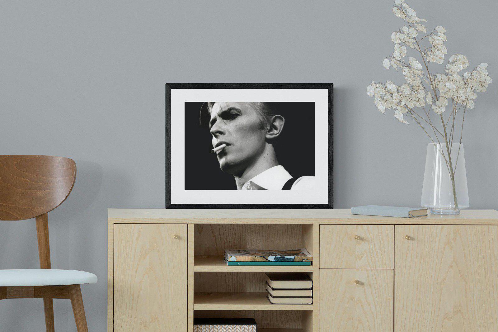 David Bowie-Wall_Art-60 x 45cm-Framed Print-Black-Pixalot