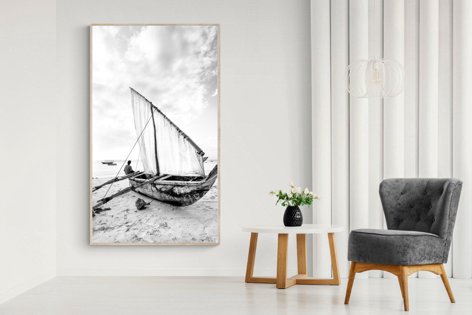 Dhow-Wall_Art-130 x 220cm-Mounted Canvas-Wood-Pixalot