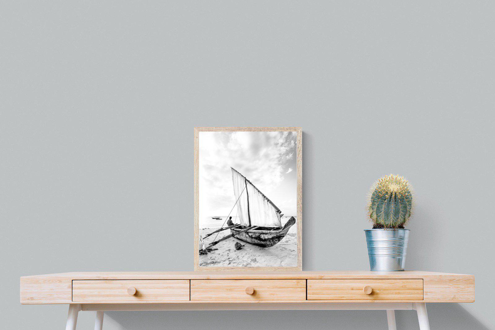 Dhow-Wall_Art-45 x 60cm-Mounted Canvas-Wood-Pixalot