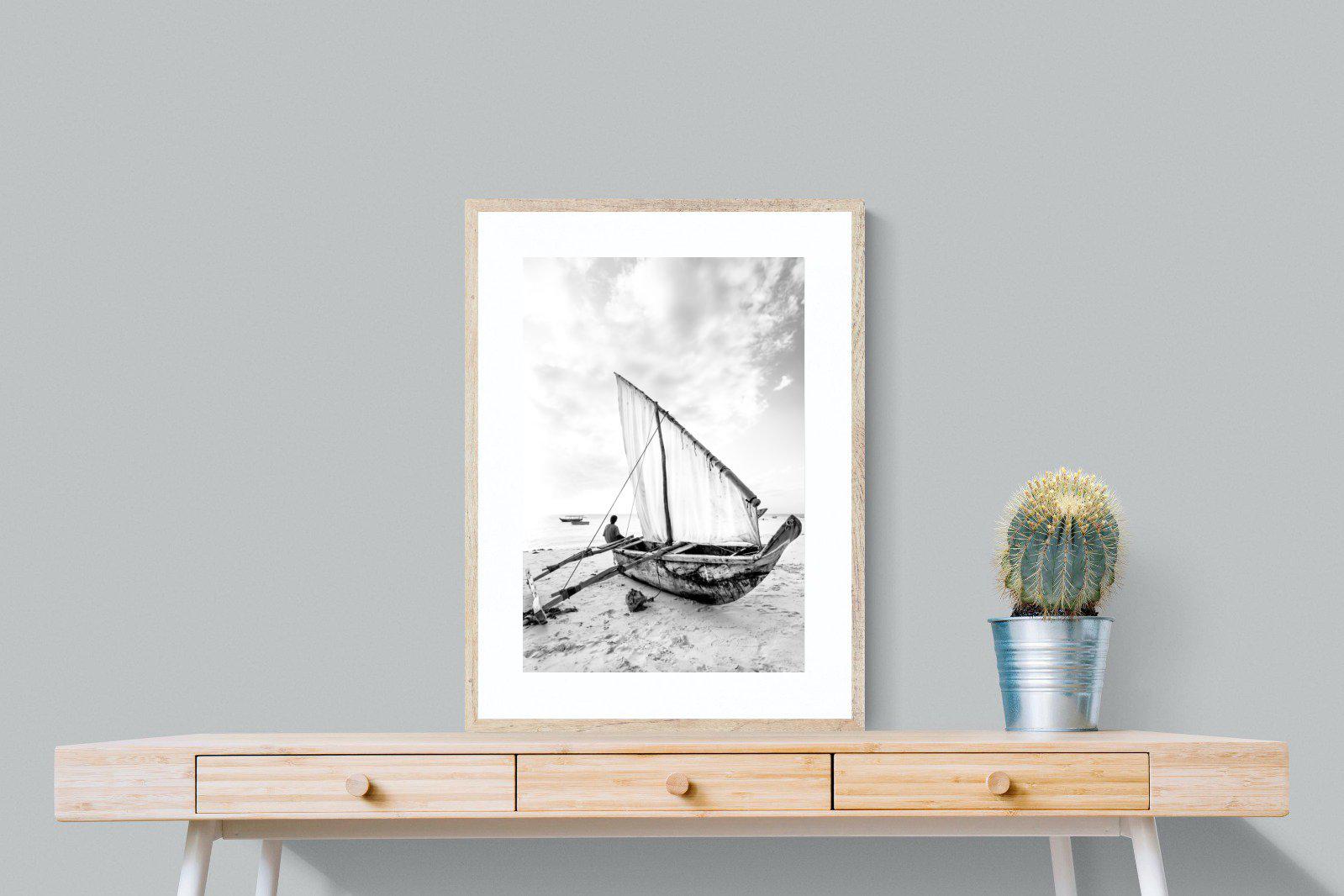 Dhow-Wall_Art-60 x 80cm-Framed Print-Wood-Pixalot
