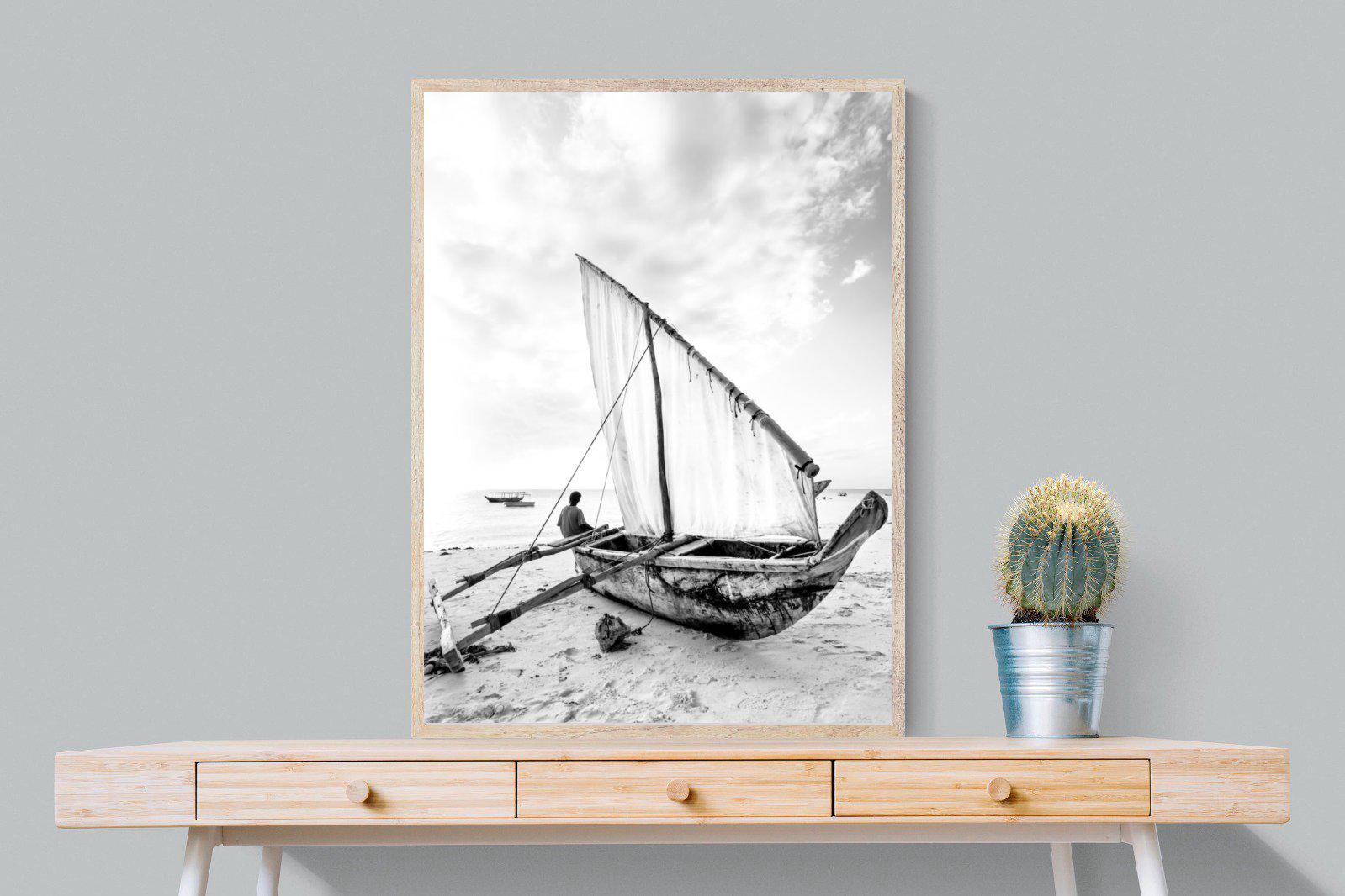 Dhow-Wall_Art-75 x 100cm-Mounted Canvas-Wood-Pixalot