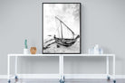 Dhow-Wall_Art-90 x 120cm-Mounted Canvas-Black-Pixalot