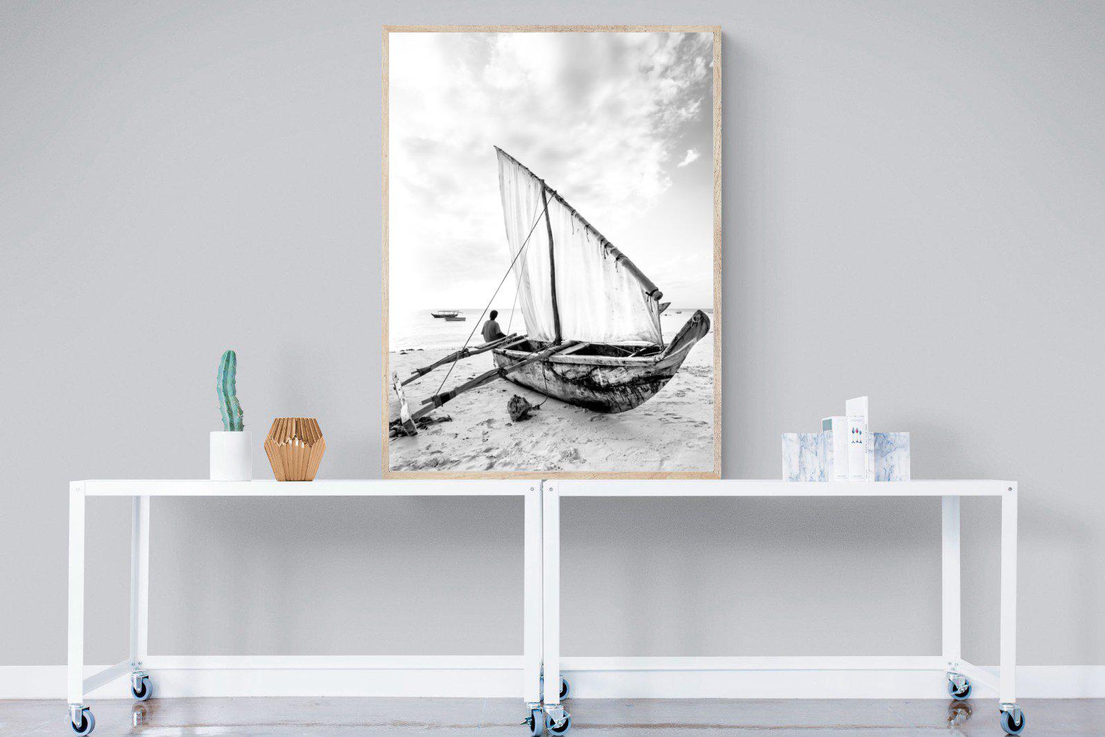 Dhow-Wall_Art-90 x 120cm-Mounted Canvas-Wood-Pixalot