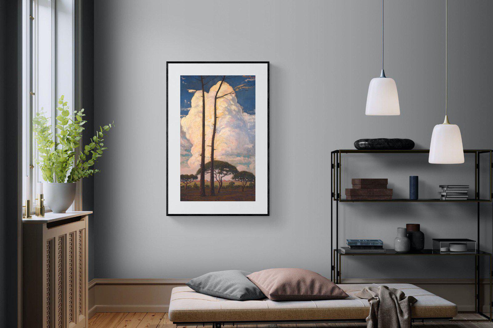 Die Wolk-Wall_Art-100 x 150cm-Framed Print-Black-Pixalot