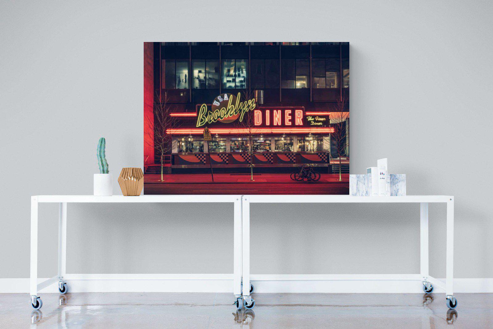 Diner-Wall_Art-120 x 90cm-Mounted Canvas-No Frame-Pixalot