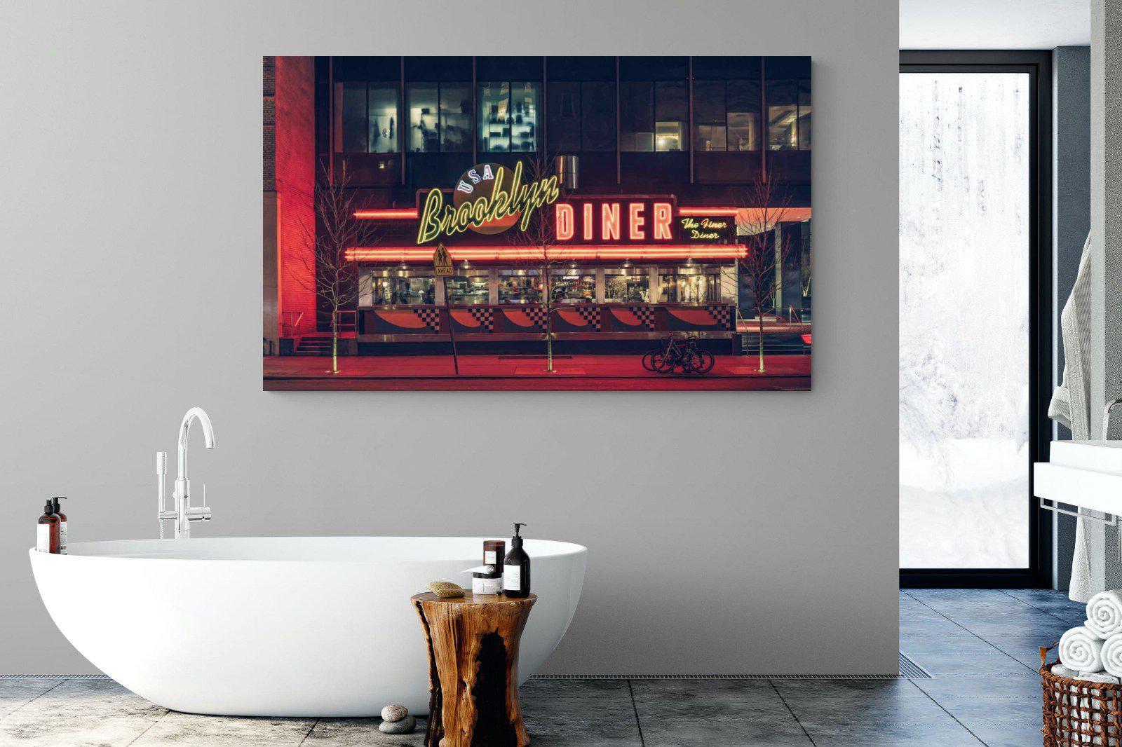 Diner-Wall_Art-180 x 110cm-Mounted Canvas-No Frame-Pixalot
