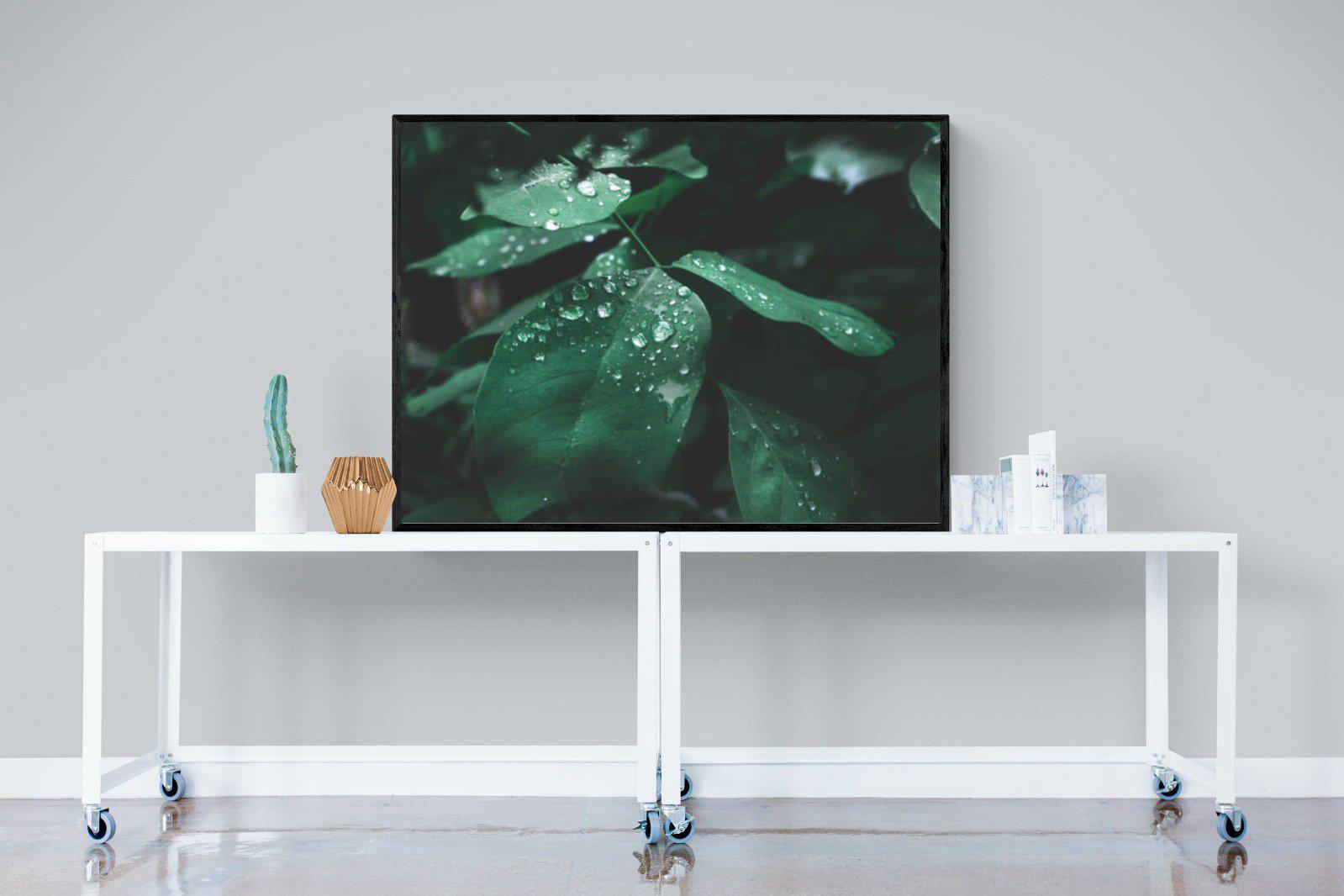 Droplet-Wall_Art-120 x 90cm-Mounted Canvas-Black-Pixalot