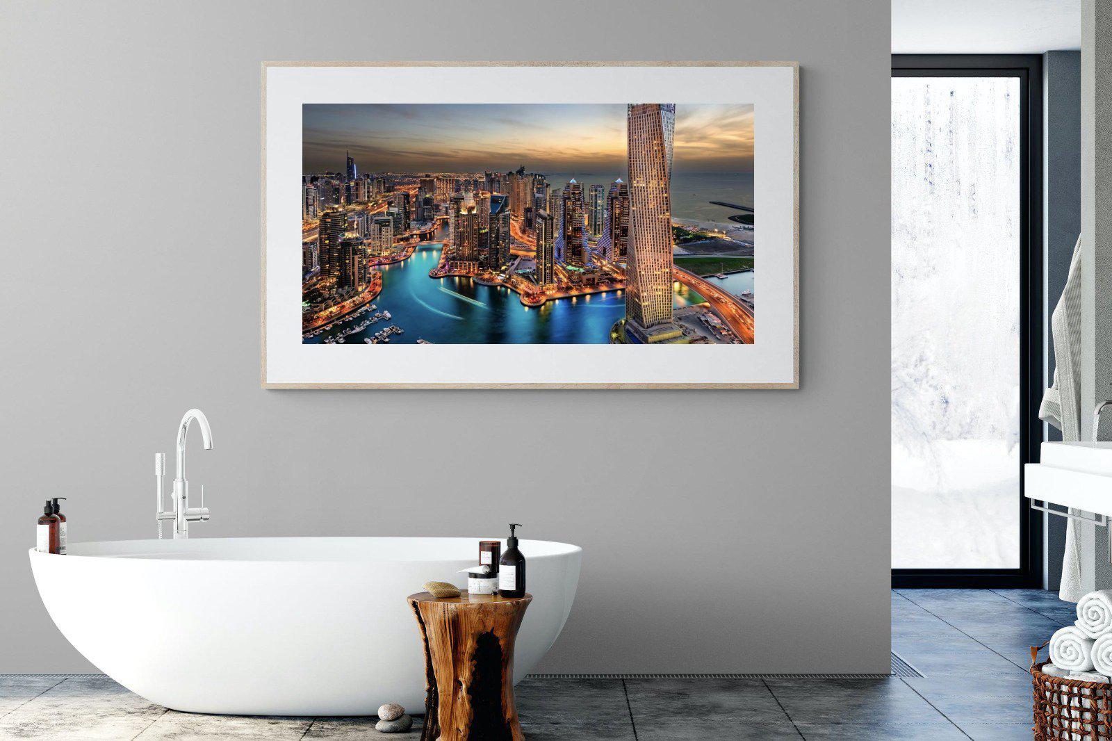 Dubai Colours-Wall_Art-180 x 110cm-Framed Print-Wood-Pixalot