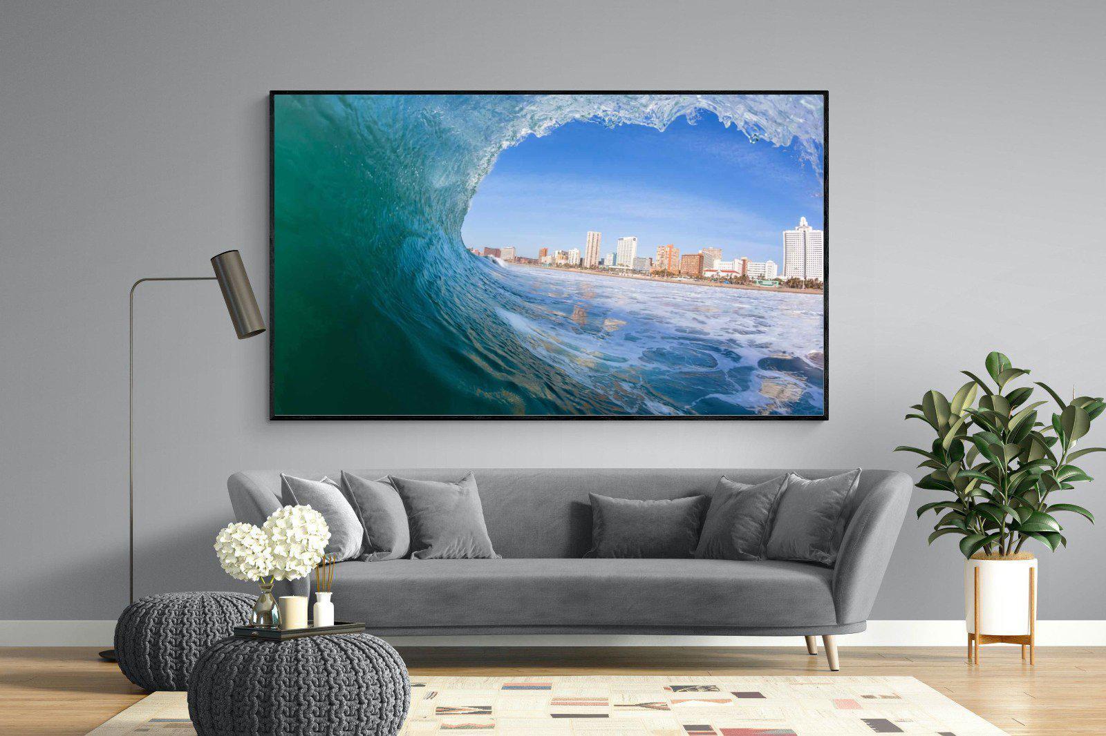 Durban-Wall_Art-220 x 130cm-Mounted Canvas-Black-Pixalot
