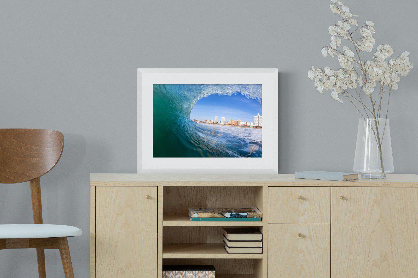 Durban-Wall_Art-60 x 45cm-Framed Print-White-Pixalot