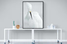 Egret-Wall_Art-90 x 120cm-Mounted Canvas-Black-Pixalot
