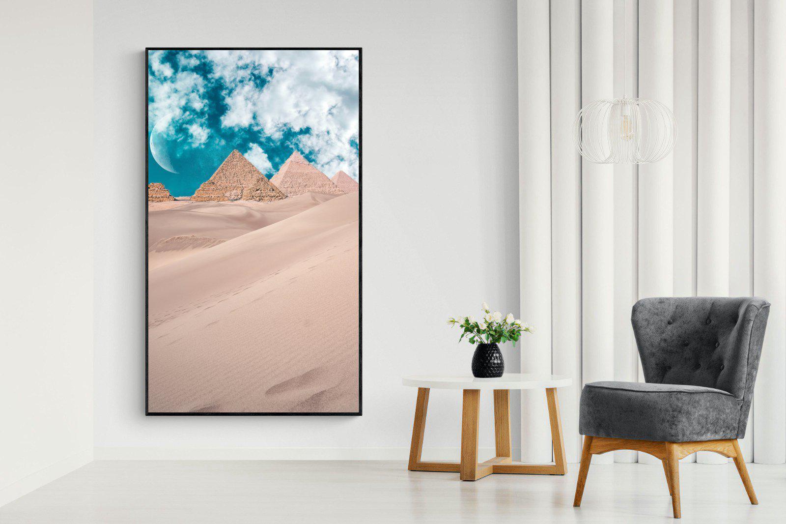 Egypt-Wall_Art-130 x 220cm-Mounted Canvas-Black-Pixalot