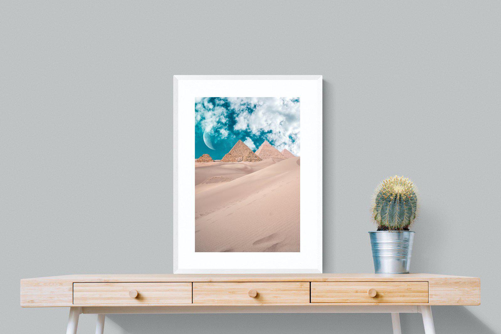 Egypt-Wall_Art-60 x 80cm-Framed Print-White-Pixalot